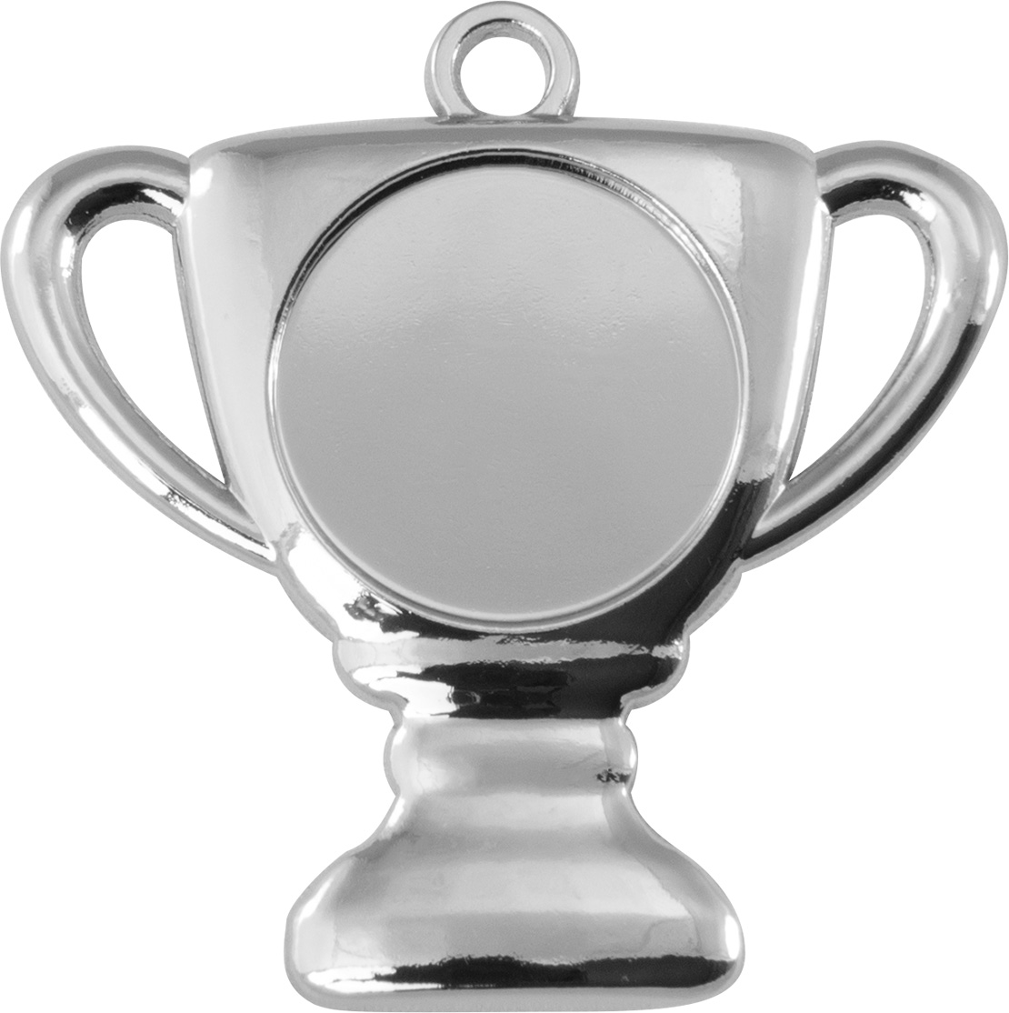 Zamak-Medaille 58x51mm silber
