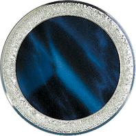 Gravurronde silber-blau Ø115mm