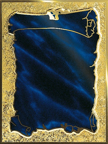 Targa blau-gold 16x12cm