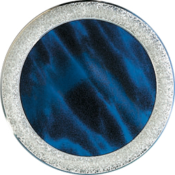 Gravurronde silber-blau Ø149mm