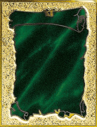Targa grün-gold 13x10cm