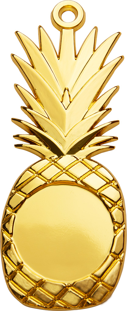 Zamak-Medaille 34x80mm -gold-