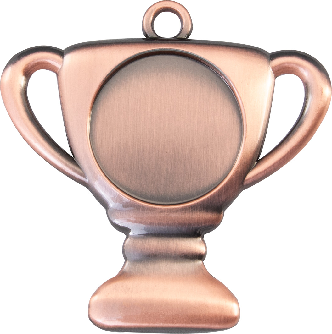 Zamak-Medaille 58x51mm bronze
