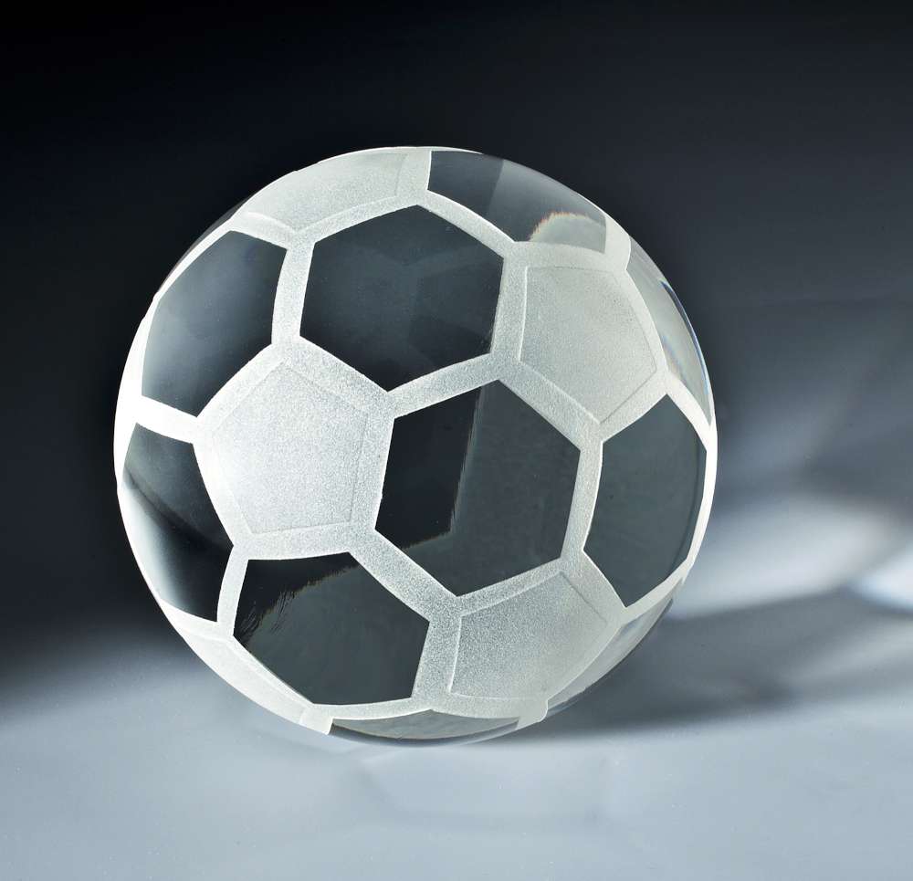 Glaskugel Fußball Ø 8cm