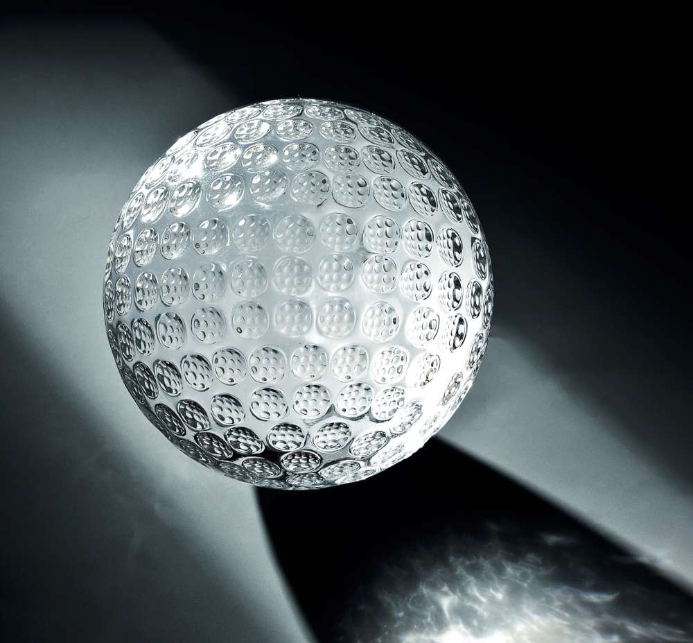 Glaskugel Golfball Ø 8cm