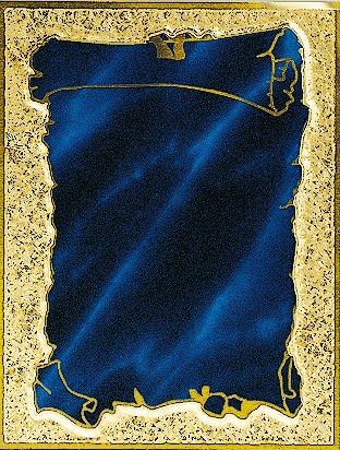 Targa blau-gold 13x10cm