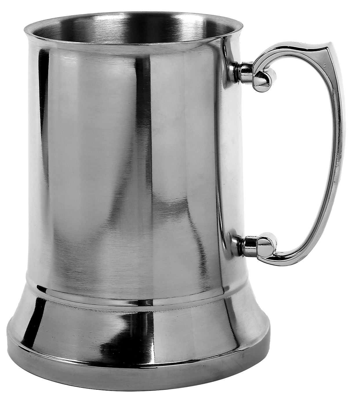 Bierkrug Edelstahl H 130mm