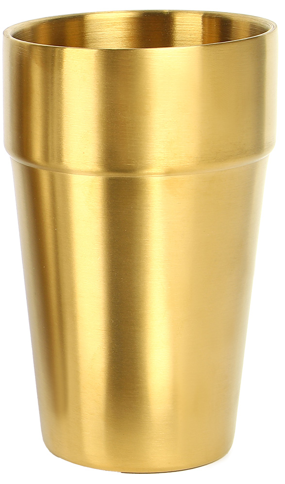 Edelstahlbecher bronz H 140mm