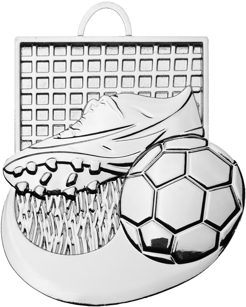 Zamak-Medaille 63x60mm-silber-