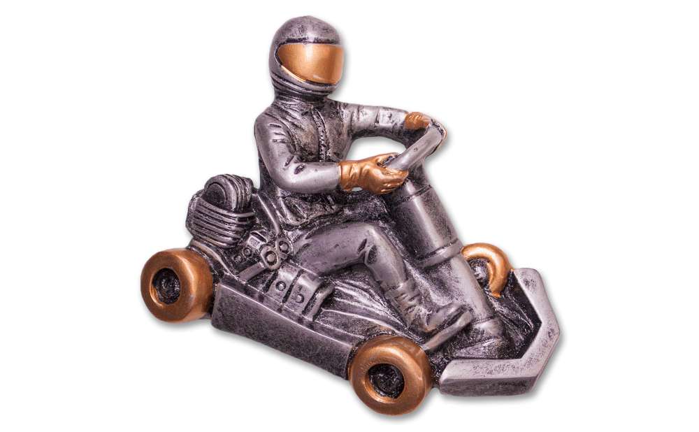 Kartfahrer Dekor 8,5x7cm
