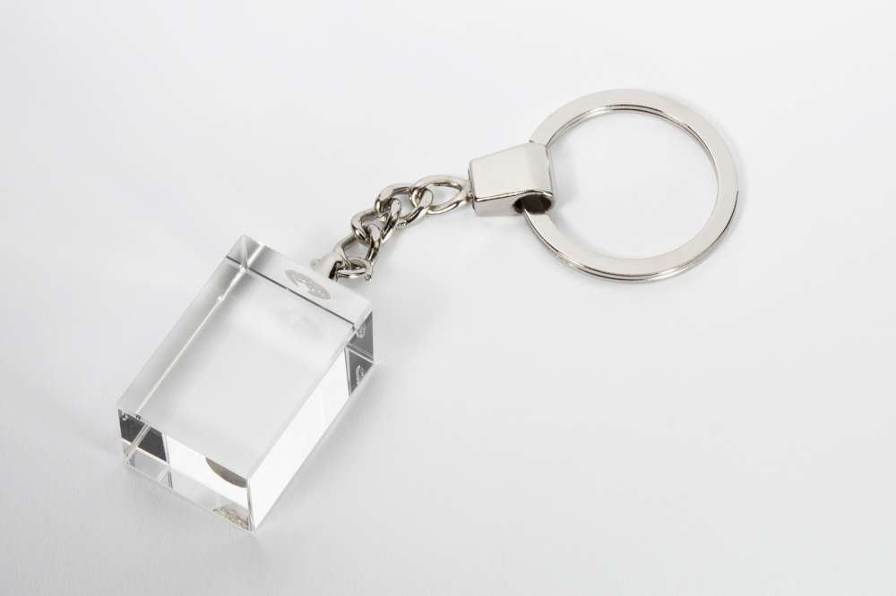 Schlüsselanhänger Glas 30x20mm