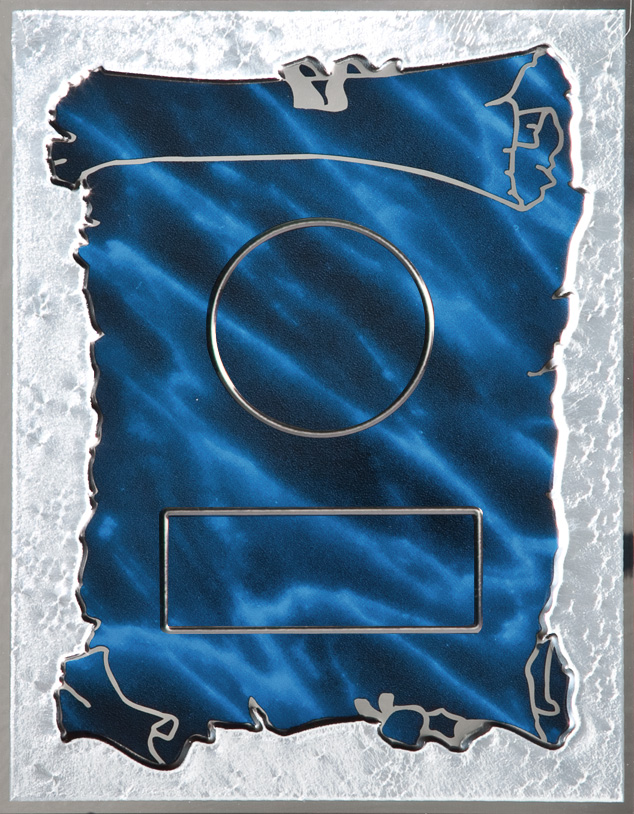 Targa blau-si. 20x15cm für 5cm