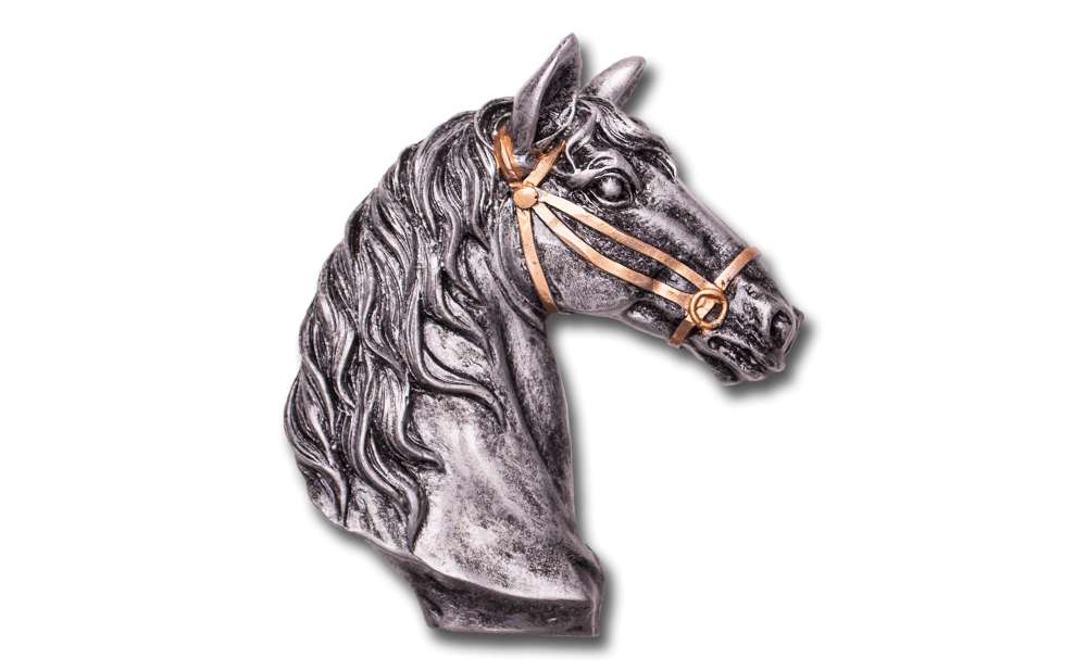 Pferdekopf Dekor 9x7cm