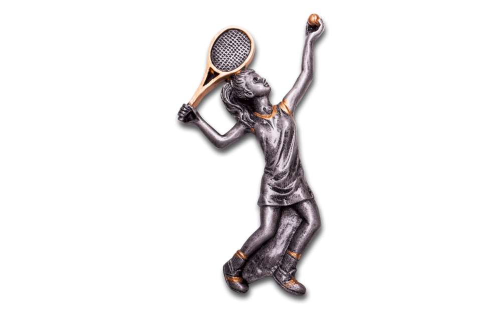 Tennis Damen Dekor 11,7x7cm